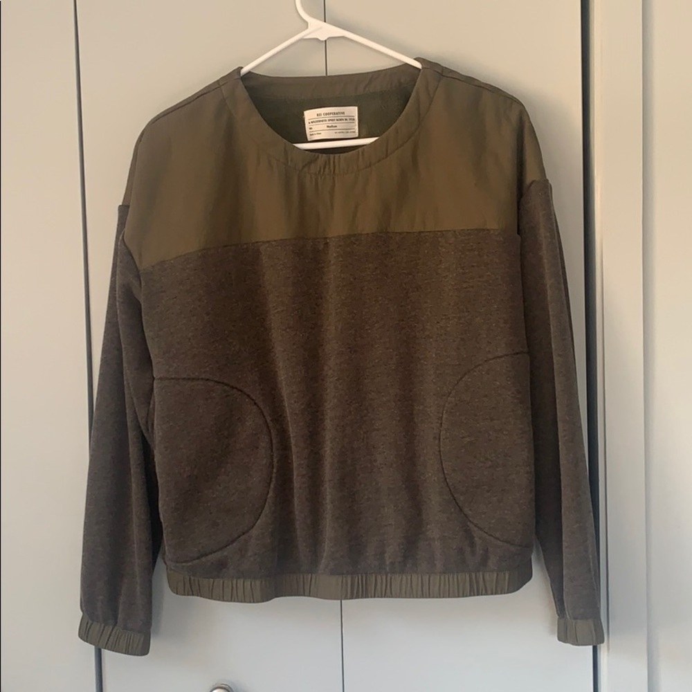 REI Sweater - Olive Green/Grey - M